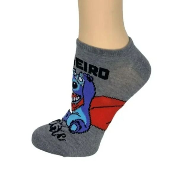 Disney Stitch Colorful 3 Pairs No Show Socks NWT - Picture 4 of 14